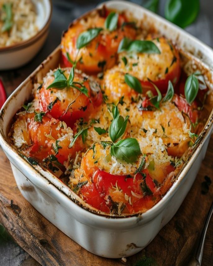 Pomodori Ripieni di Riso al Forno